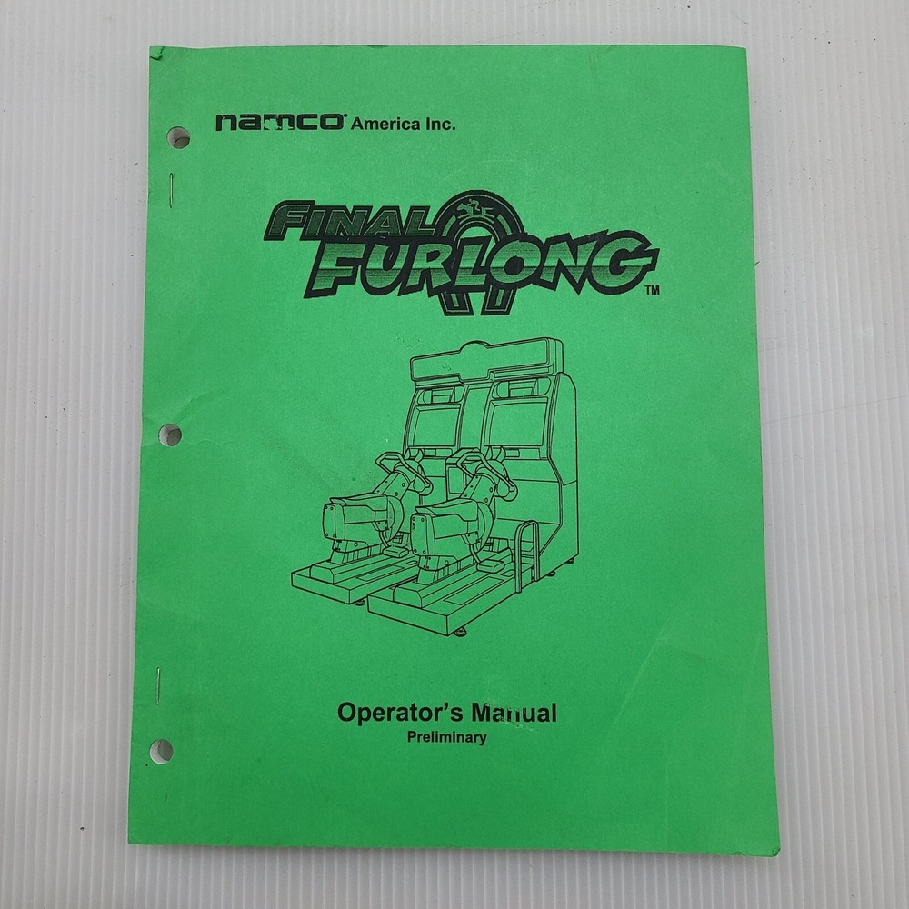 Final Furlong arcade operator's manual