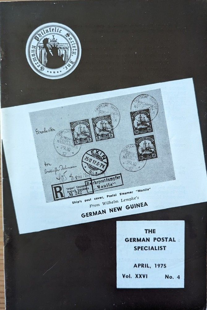 German Postal Specialist Apr 1975 German Stamp Design Errors Century Cards