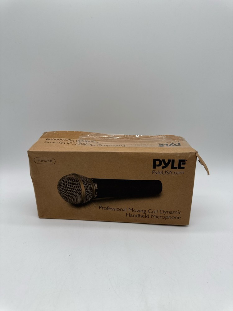 Pyle PDMIC58 Dynamic Cardioid Microphone XLR Cable 15ft Unidirectional Black