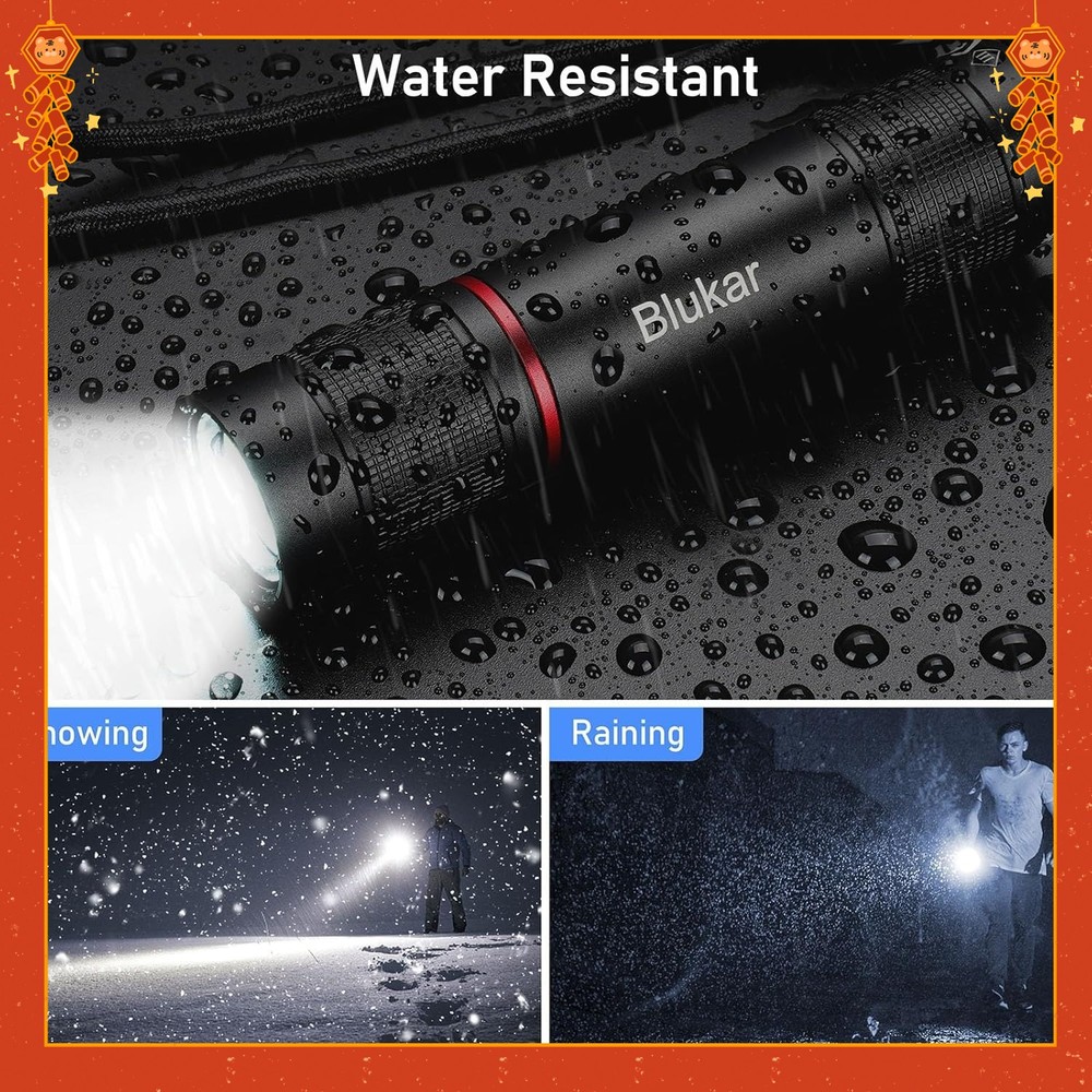 Ultra-Bright,Compact,Rechargeable LED High-Intensity Flashlight - Variable Focus