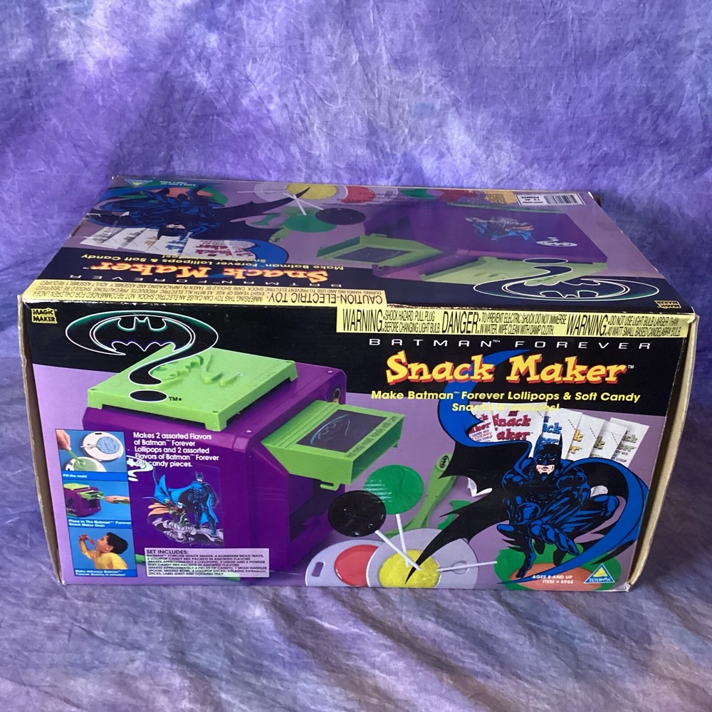 1995 Batman Forever Snack Maker Oven NEW Open Box