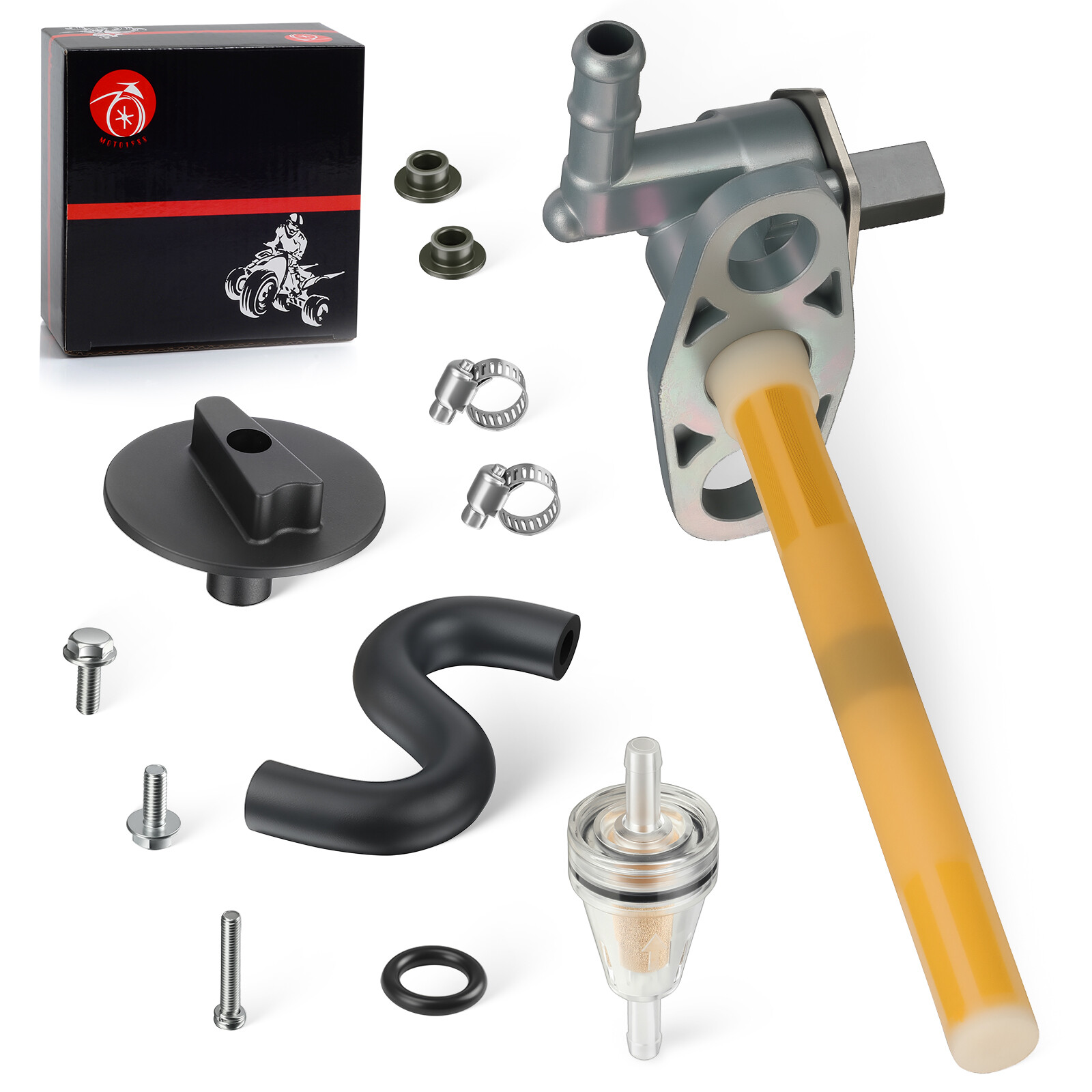 Gas Fuel Valve Petcock & Line Hose Tube for Honda Sportrax 400 TRX400EX 1999-08