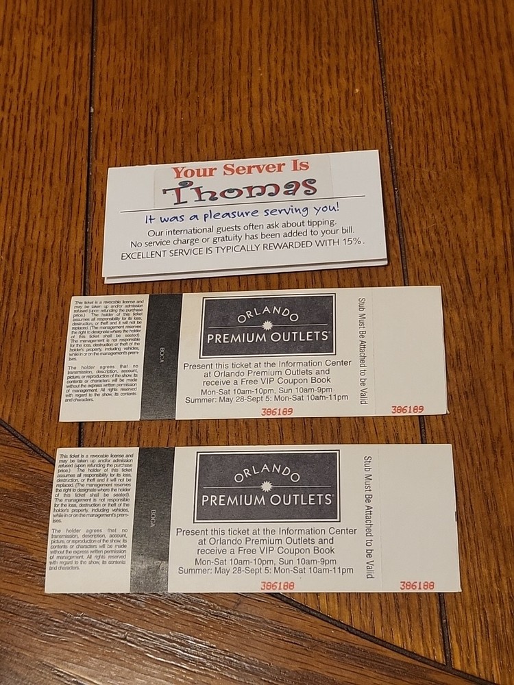 2 Dolly Parton's Dixie Stampede Tickets 2005