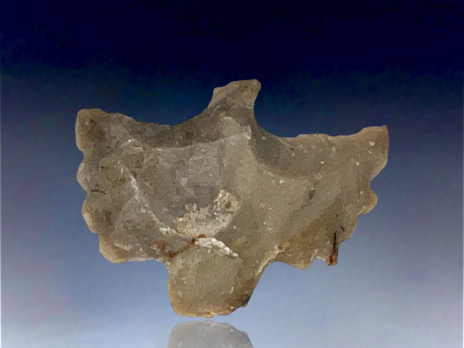 Native Knapped Stone Thunderbird / Eagle Effigy Fetish From Late 19th Century