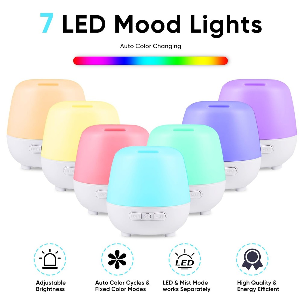 HAPPTWS 220ml Essential Oil Diffuser, Upgraded Diffusers for Whiet - 3