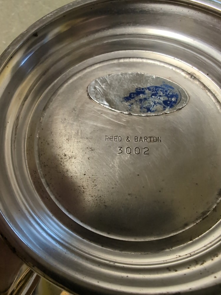 Vintage Reed & Barton 3002 Silver Plated 3 Pc. Flower Frog