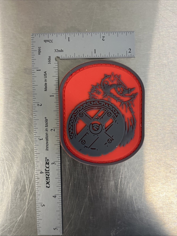 Morthome Berserker Viking Morale Patch Red Hook & Loop Tactical Emblem Applique