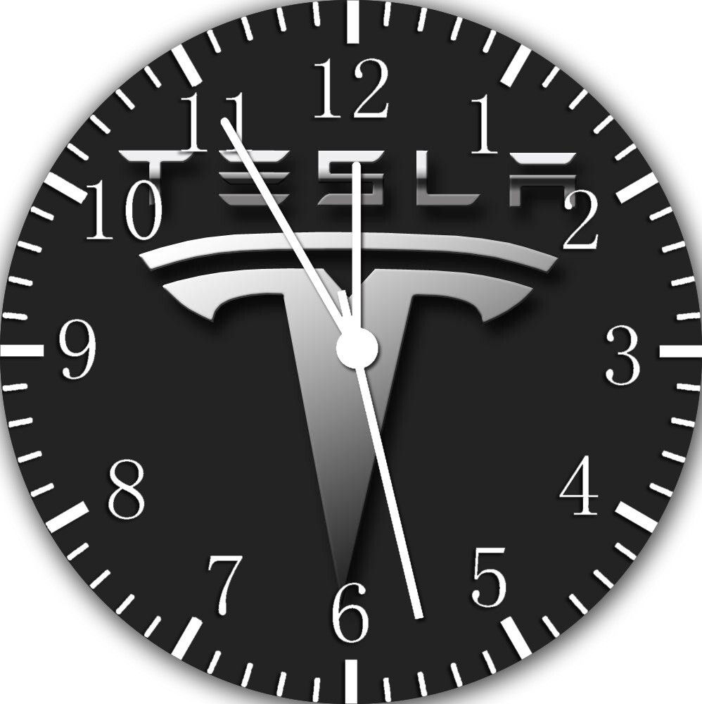 Tesla Wall Clock G127 Personalized option with adding names