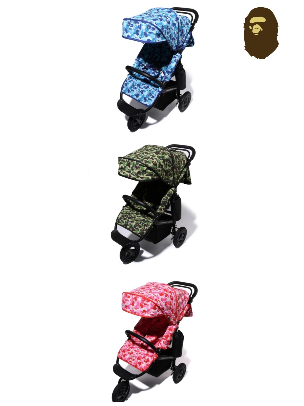 A BATHING APE Type KIDS [BAPE x AIRBUGGY] ABC CAMO STROLLER