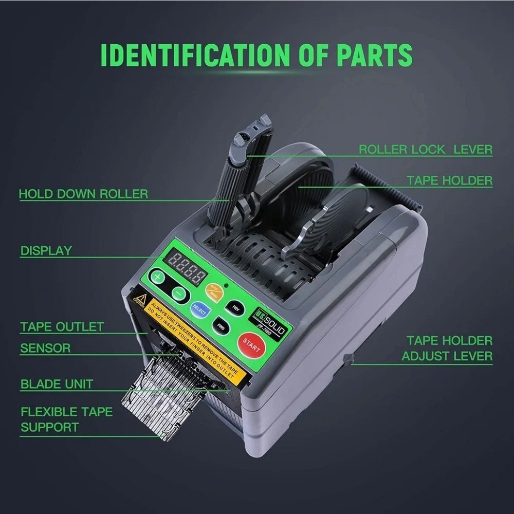 U.S. Solid Automatic Tape Dispenser, Electric Ribbon Cutting Machine JF-7000