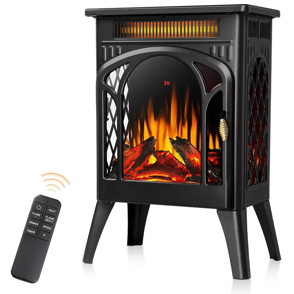 R.W.FLAME Electric Fireplaces, 1500W Infrared Electric Stove Heater,