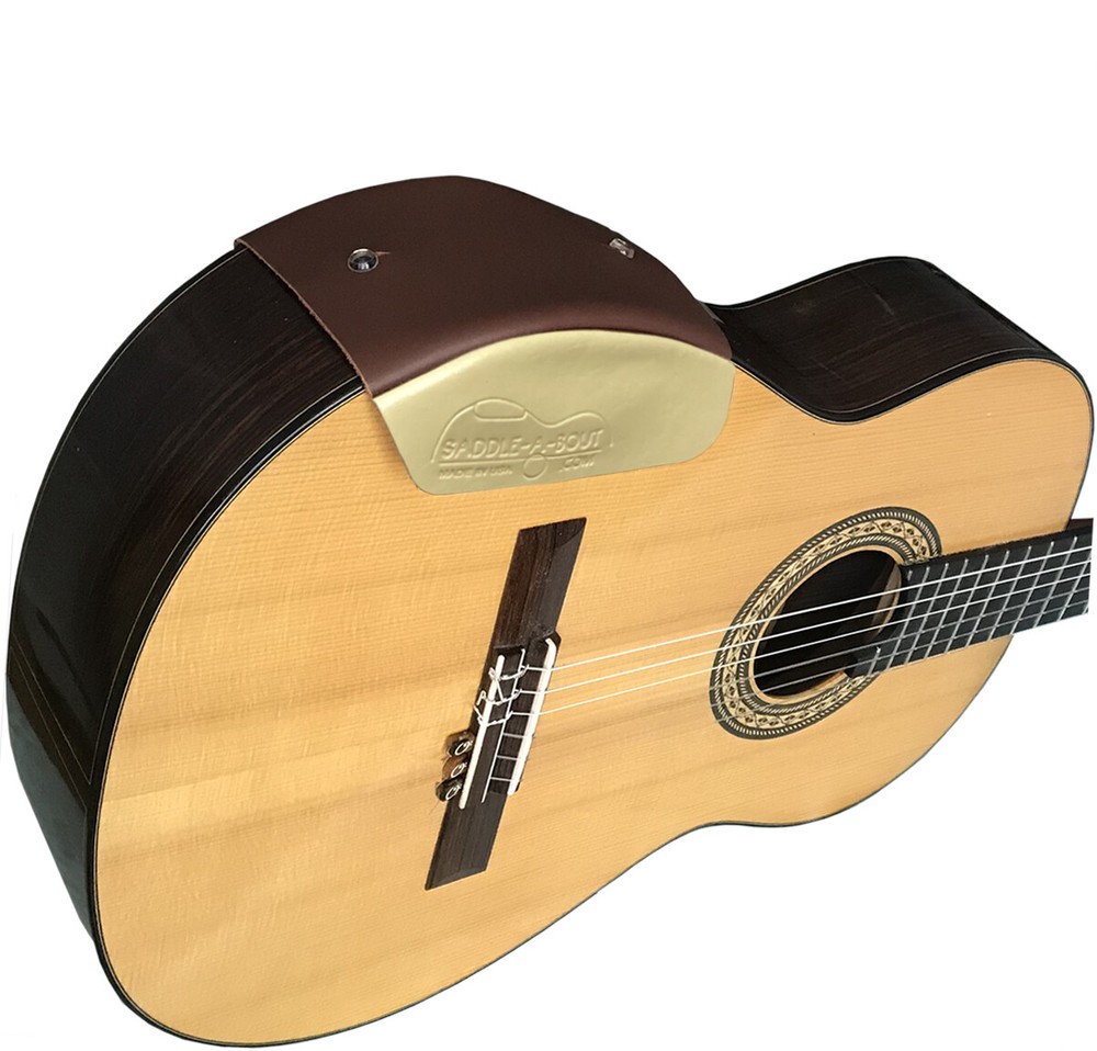 Saddle-A-Bout Leather Guitar Armrest