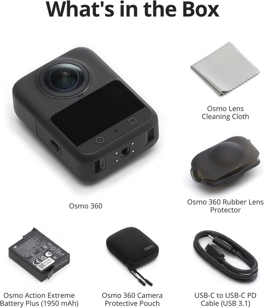 DJI Osmo 360 Camera Standard Combo (Certified Refurbished)