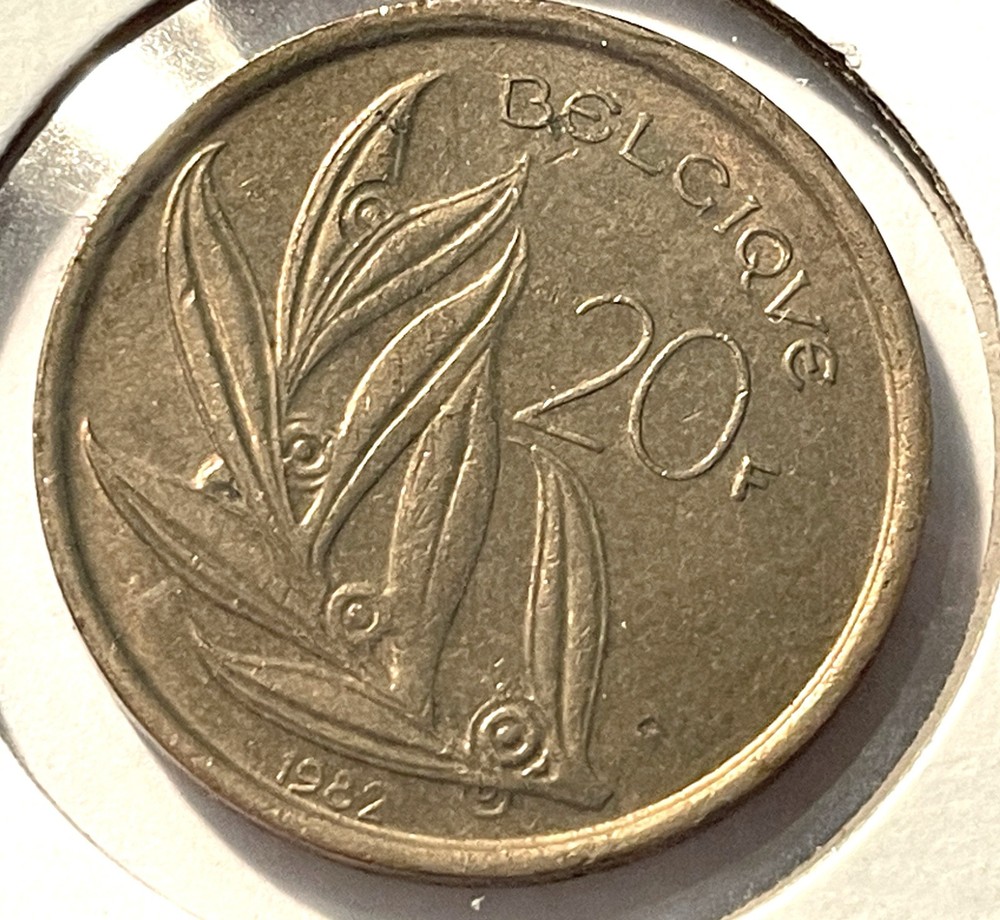 BELGIUM 🇧🇪 20 F COIN 1982