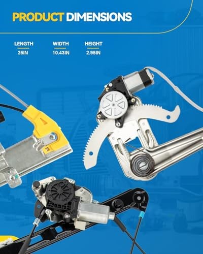 Driver Side Power Window Regulator and Motor Assembly Front Left 748-508