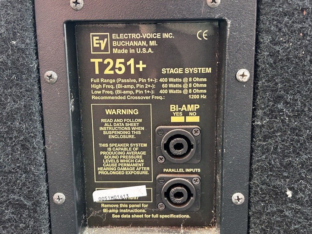 Electro Voice T251+ Full Range loudspeaker.