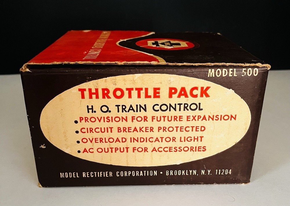 MRC Throttle Pack HO Train Control Model 500 With Box - TESTED WORKS