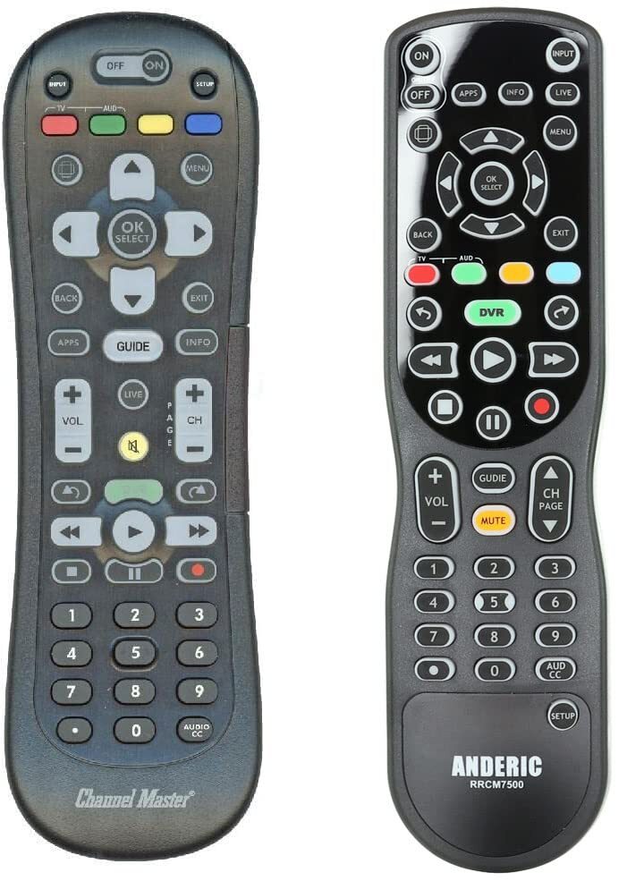 ANDERIC RRCM7500 for Channel Master DVR Remote Control Universal (v4)