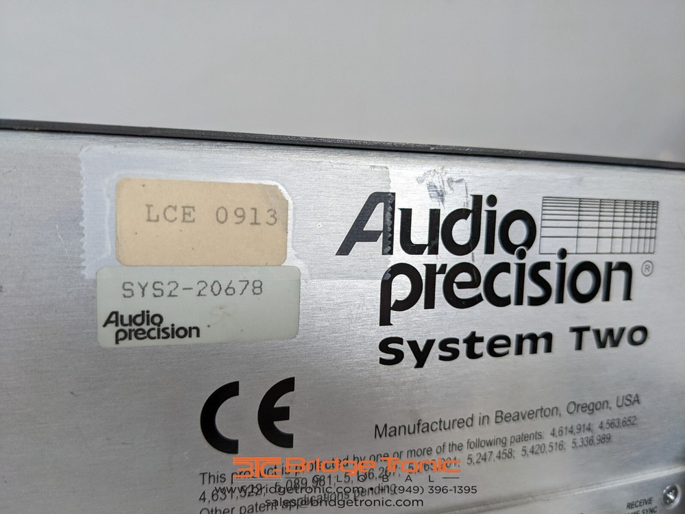 Audio Precision System Two 2322 Analog Signal Generator