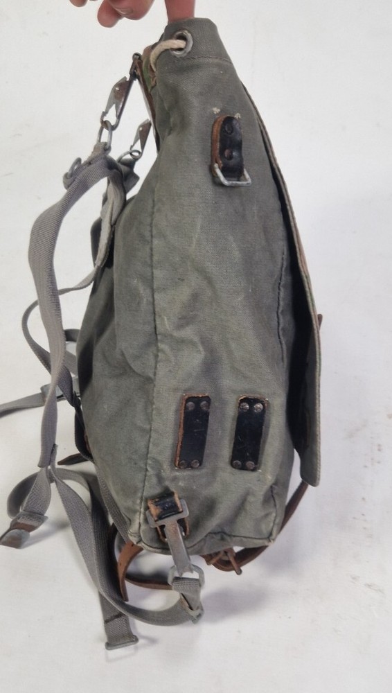 Vintage Austrian Military Bag Backpack
