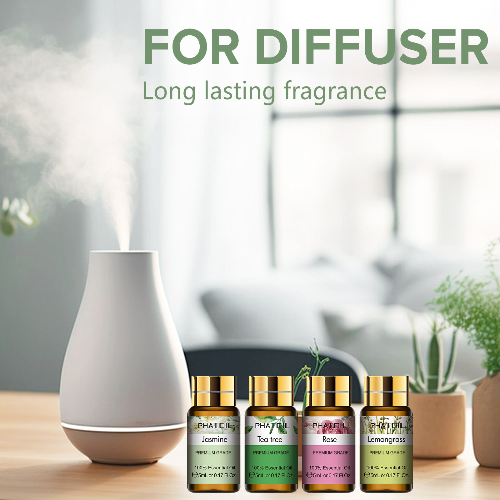 15x 5ML Essential Oil Set Aromatherapy Gift Kit 100% Pure Oils for Humidifier