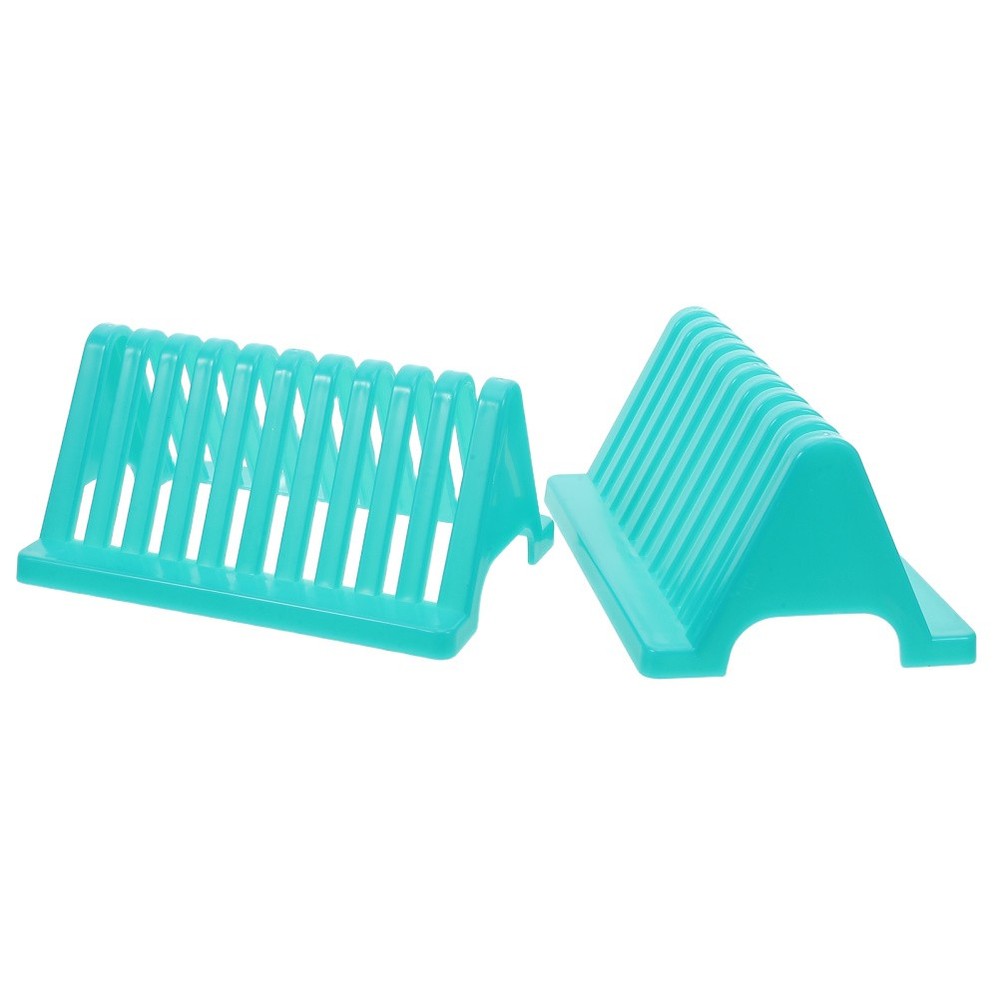 2 Pcs Staining Slide Rack Glass Stand Drying for Slides Lab Drack