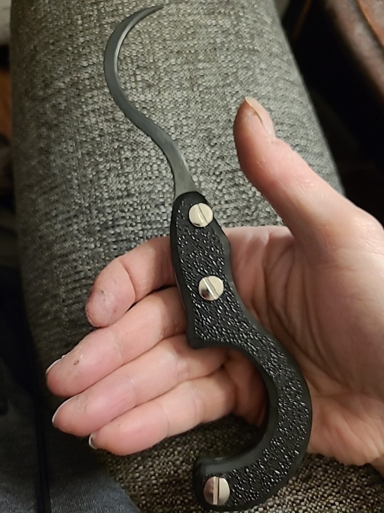 RcaneArtisan Handmade Sangkut Karambit Folding Friction Hook