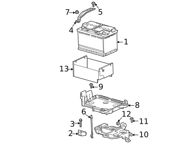 Genuine GM Battery Insulator 42779229