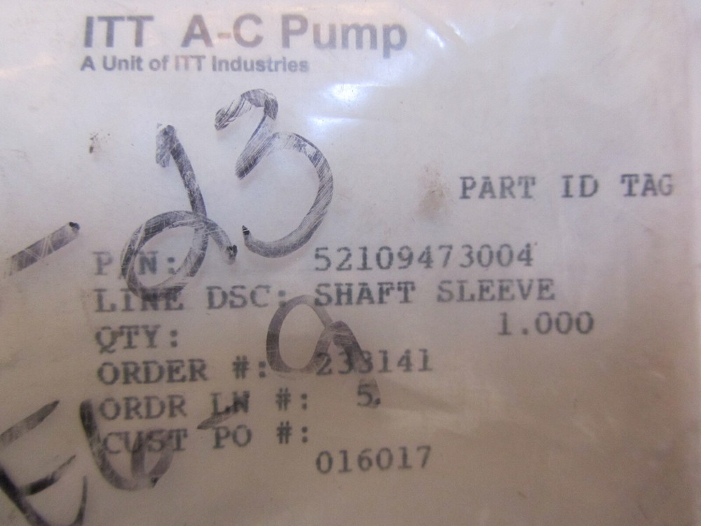 ITT A-C Pump 52-109-473-004 Sleeve
