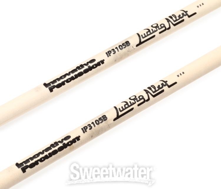 Innovative Percussion IP3105B Ludwig Albert Medium Marimba Mallets - Off-white
