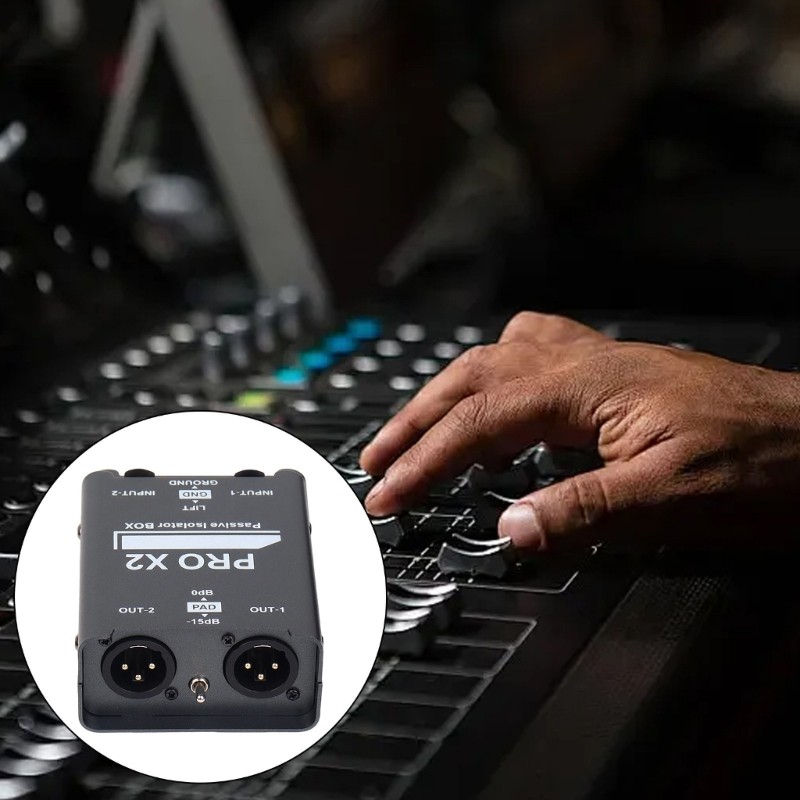 2CH Auditory Isolator Box Noise Eliminating Prevents Interferences