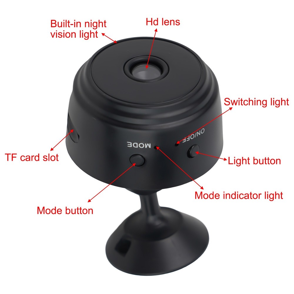 Advanced A9 Wireless Security Camera Remote Monitoring Push Notifications