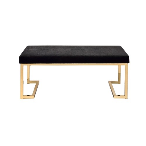 KA Black Fabric,metal base Bench