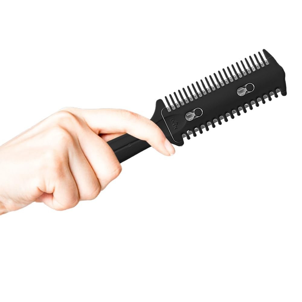 3 Pack Double Sided Comb and Trimmer - Hair Razor Scissors, Split Ends Styler...