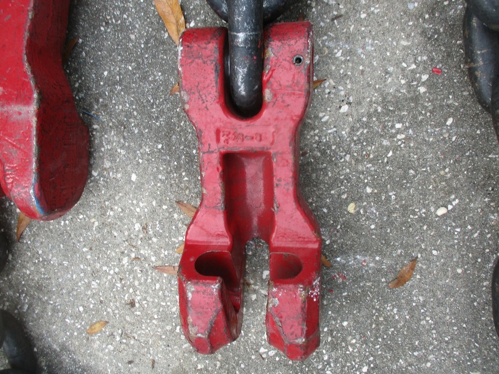 LB WLL-96" REACH TWO FALL SIZE 1"GRADE CRANE LIFTING CHAINS HOOKS COMPLETE SET