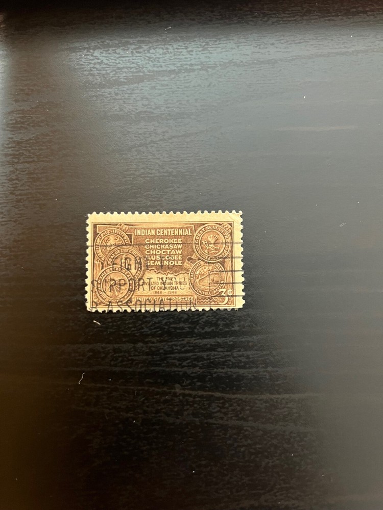 indian centennial stamp/five ( 5 )  3 Cents stamp