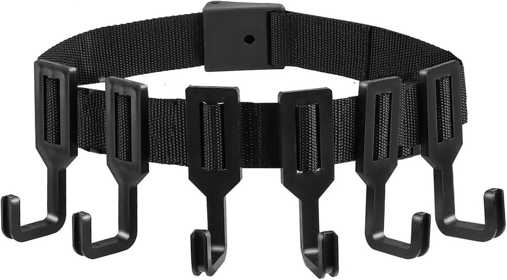Treestand Strap Gear Hangers with 5 Large Hooks, Lightweight Multi-Hook Accessor
