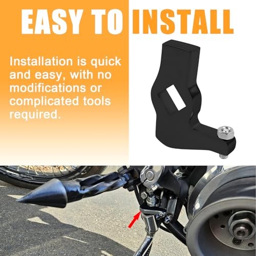 Adjustable Kickstand Stop Jiffy Stand Leg Stop Replacement For Harley black
