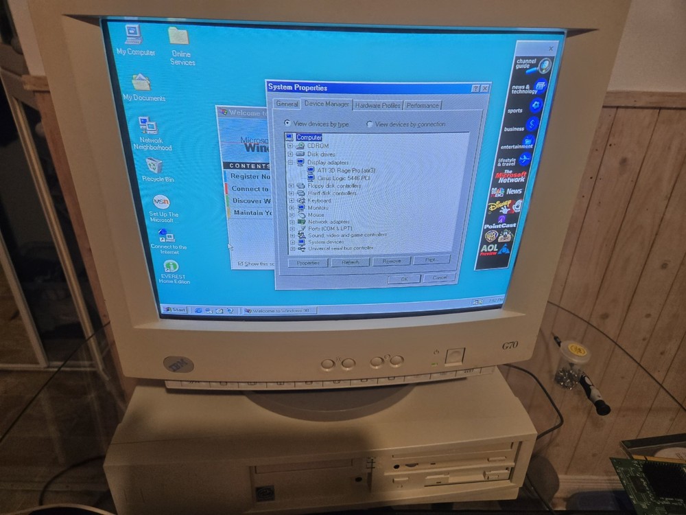 Vintage Retro Gaming Pc Computer Pentium II