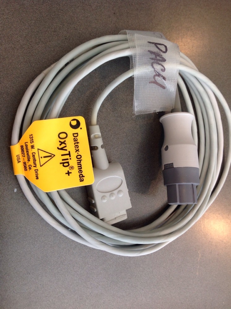 GE Oxytip + Interconnect Cable 10ft Ref OXY-C3