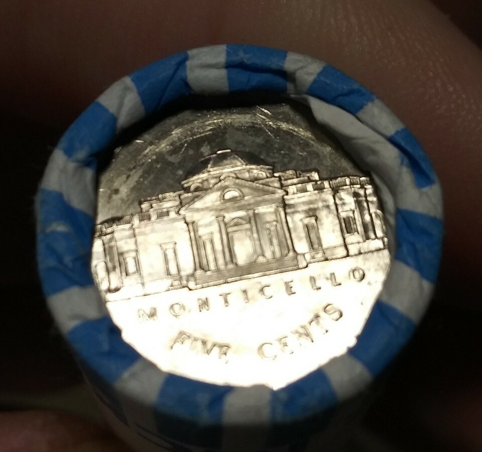 2019 P JEFFERSON NICKEL ROLL ********** Error enders **********