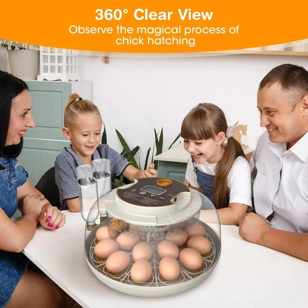 Incubators for Hatching Eggs,18 Egg Incubator with Automatic Egg Turning and ...
