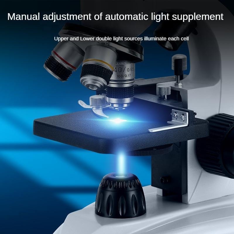 Professional binocular video LCD display digital microscope with electronic eyep