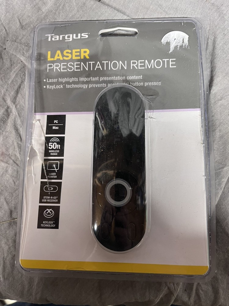 Targus Laser Presentation Remote with Key Lock Technology to Lock Non-Essential
