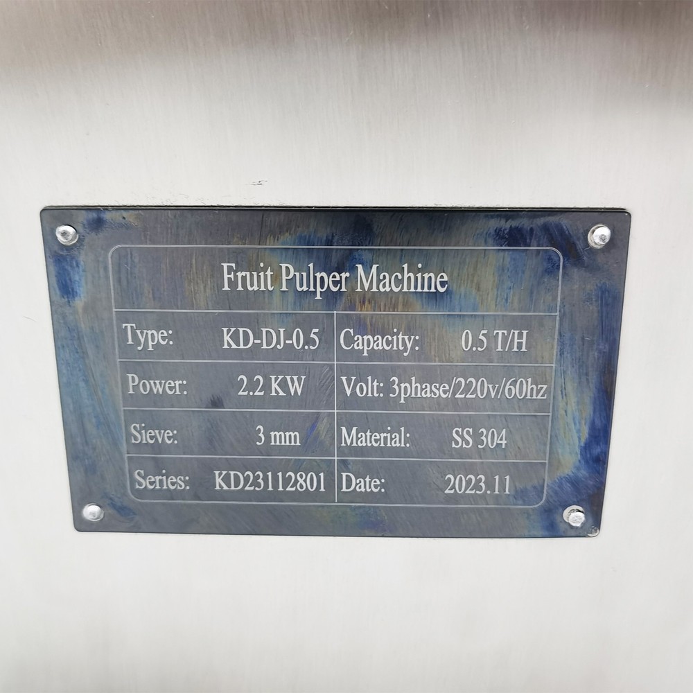 220V 2.2KW Fruit Puree Machine Vegetable Beater Puree Maker Fruit Vegetable Crus