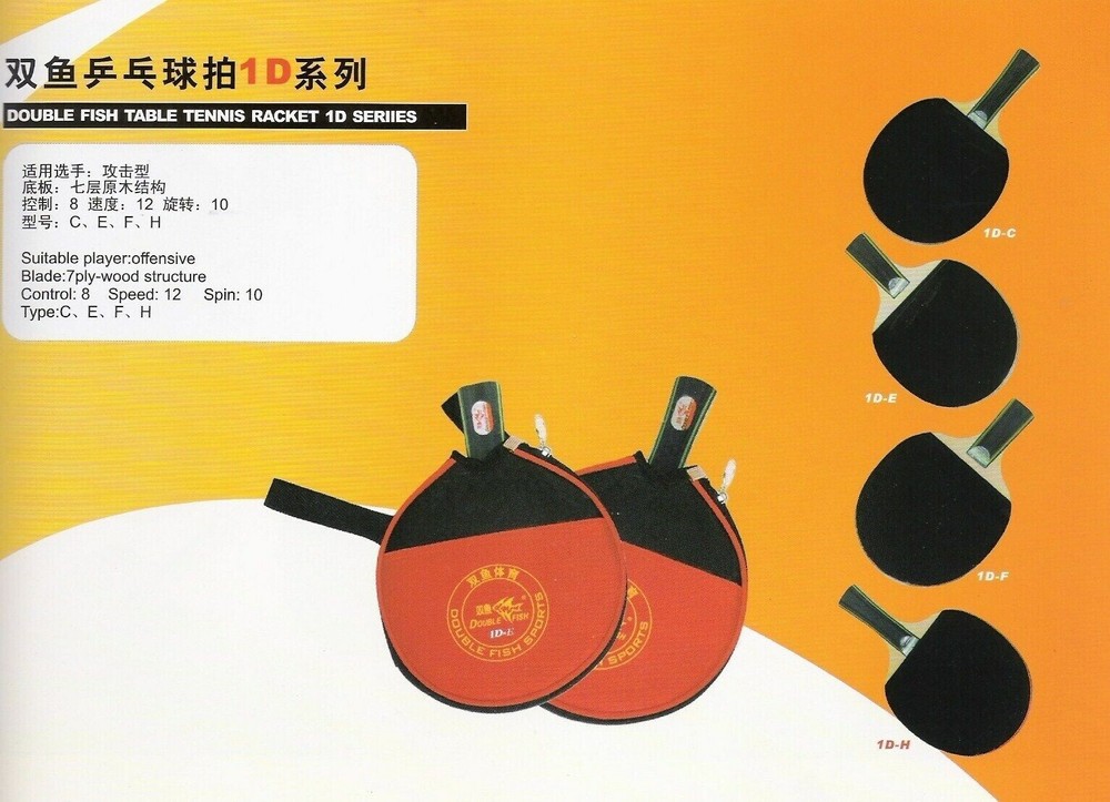 GoodBasic Long Handle (Shakehand) Ping Pong Paddle Table Tennis Racket Bat Blade
