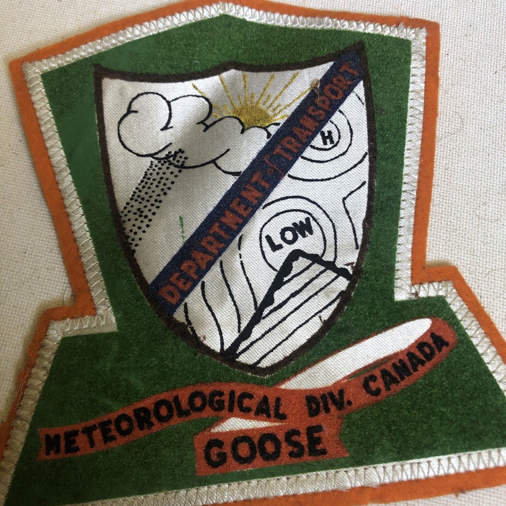 WW2 METEOROLOGICAL DIV. Canada GOOSE FLIGHT JACKET PATCH WWII