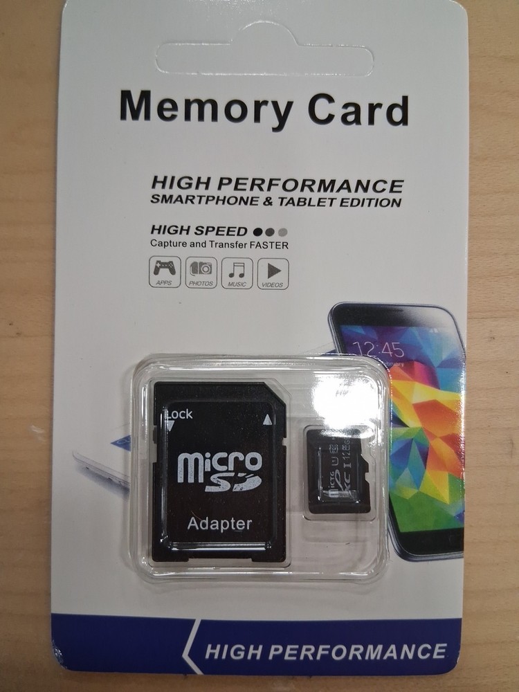 128GB Micro SD Card Class 10 TF Flash Memory Card High Speed Full Capacity