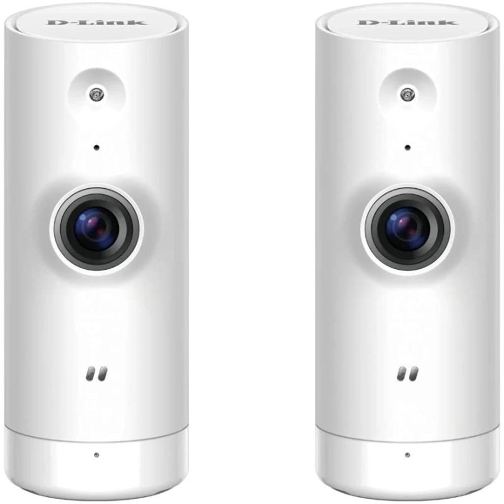 D-Link HD Mini Indoor WiFi Security Camera 2-Pack White - DCS-8000LH/2PK-US