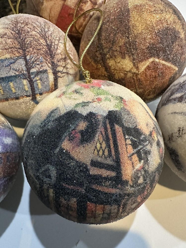 6 Foam Base House Design Ornaments